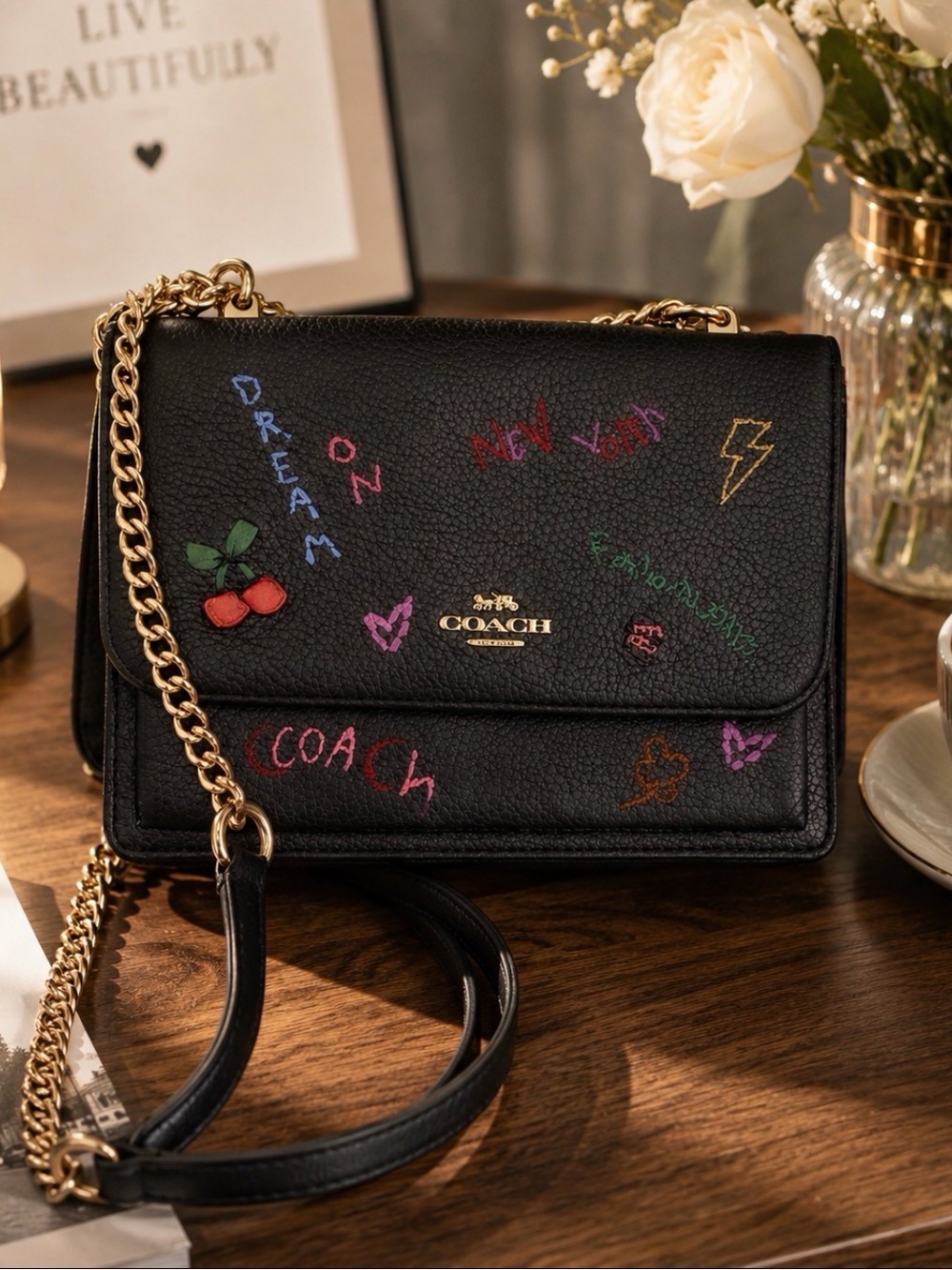One-of-a-kind Coach bag ✨ 🩷💙🩷💙💚